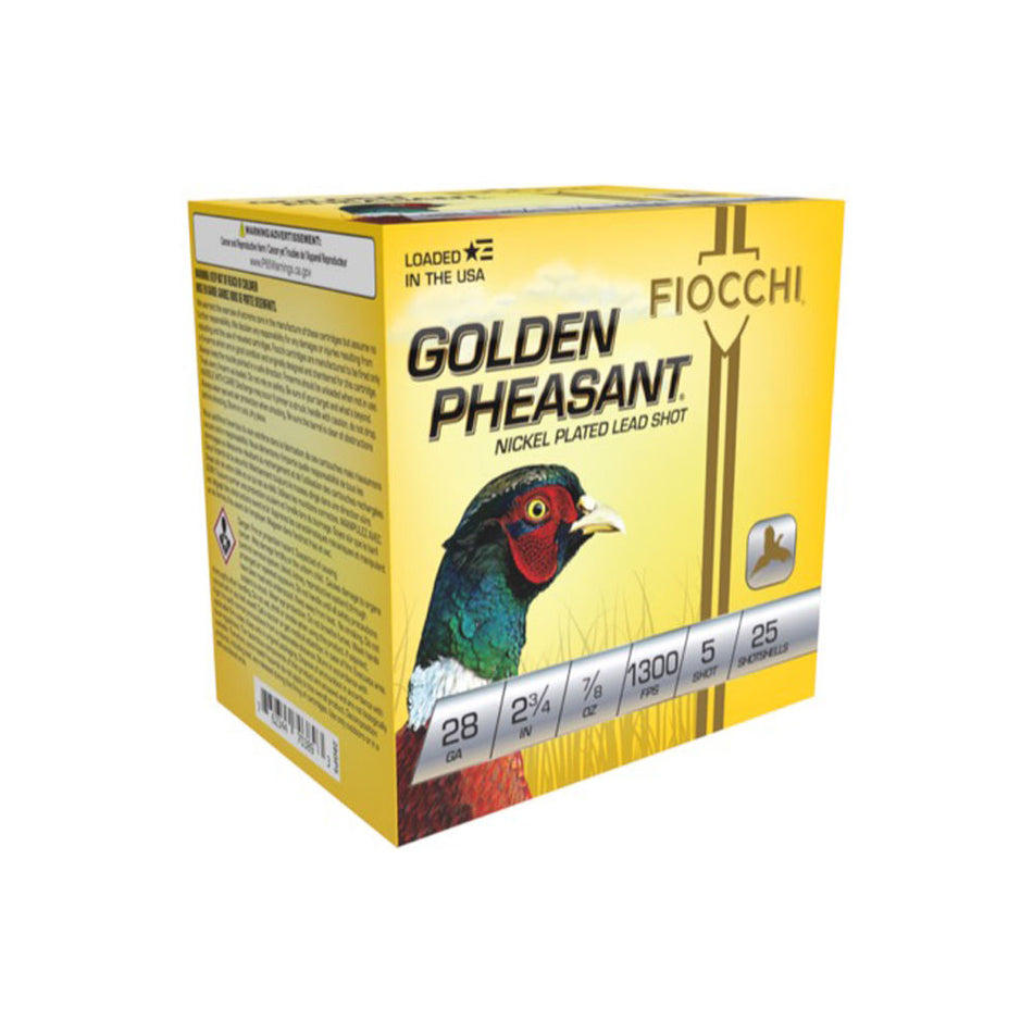 Fiocchi 28 Gauge 28GP5 Golden Pheasant Extrema 2.75" 7/8oz 5 Shot