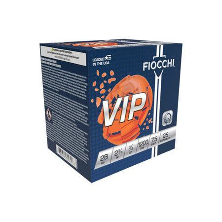 Fiocchi 28 Gauge 28VIP75 Exacta Target VIP 2.75" 3/4oz 7.5 Shot