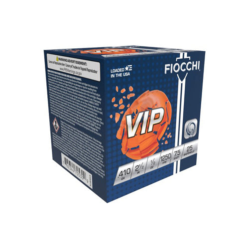 Fiocchi .410 Bore 410VIP75 Exacta Target VIP 2.5" 1/2oz 7.5 Shot