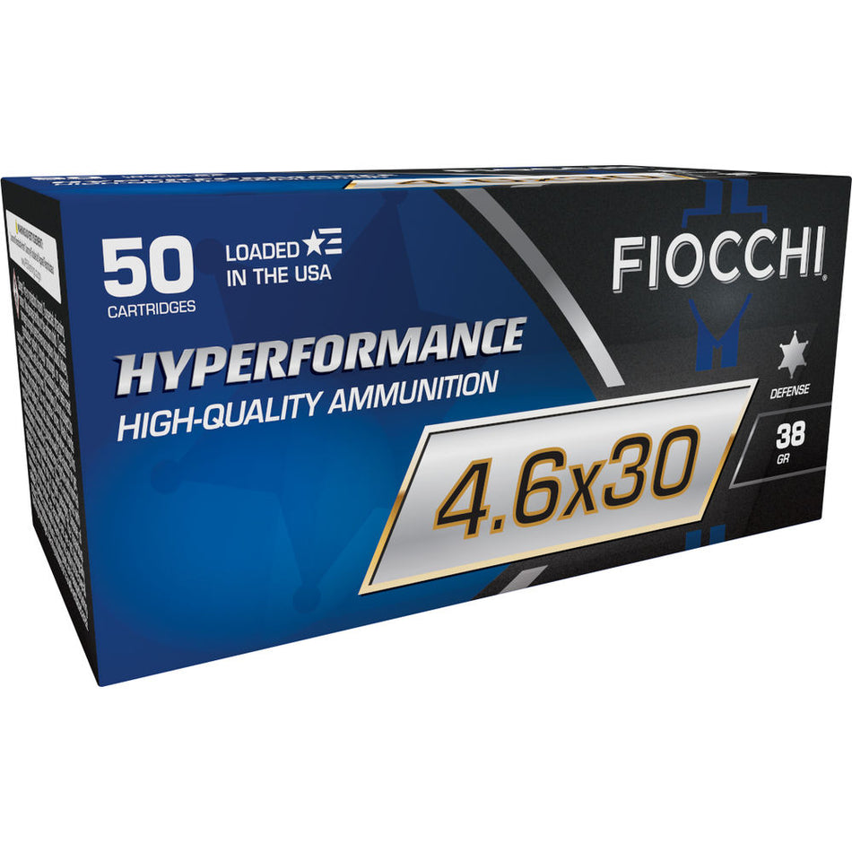Fiocchi 4.6x30mm HK Rifle Ammo Hyperformance Tipped Hollow Point PolyTip 38 grain 