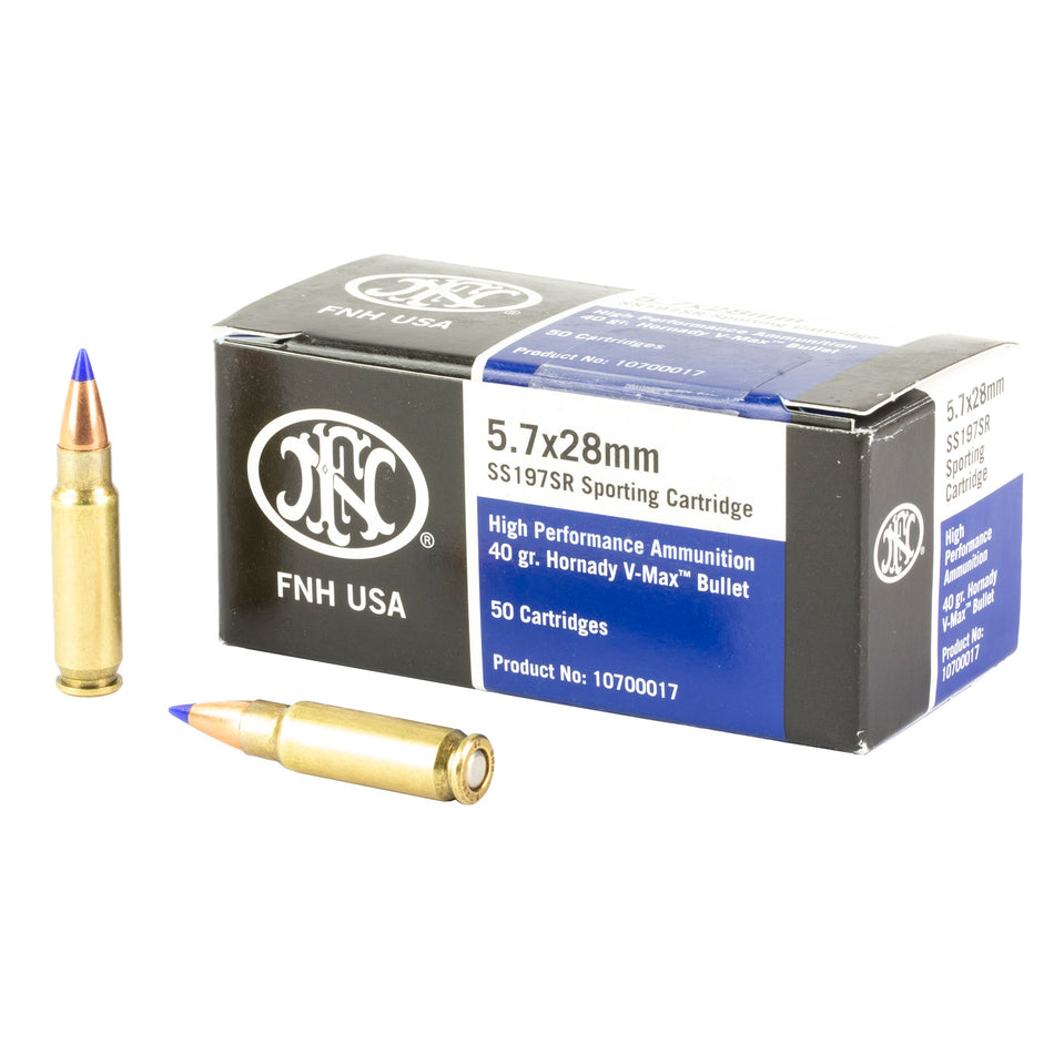 FN 5.7x28mm FN 10700017 High Performance Hornady V-Max 40 Grain