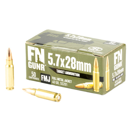 FN 5.7x28mm FN 10700032 Gunner Target Full Metal Jacket FMJ 40 Grain
