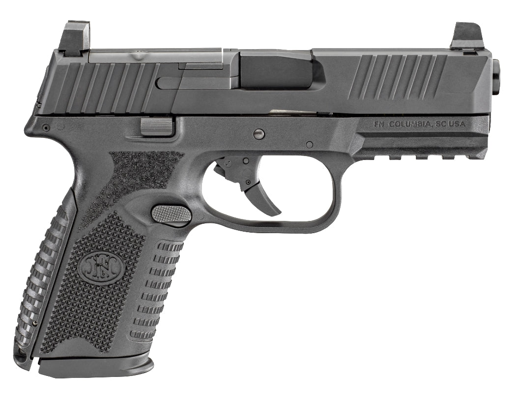 FN 509M MRD Mid-Size 9mm Pistol, Matte Black, Optic Ready, 15-Round