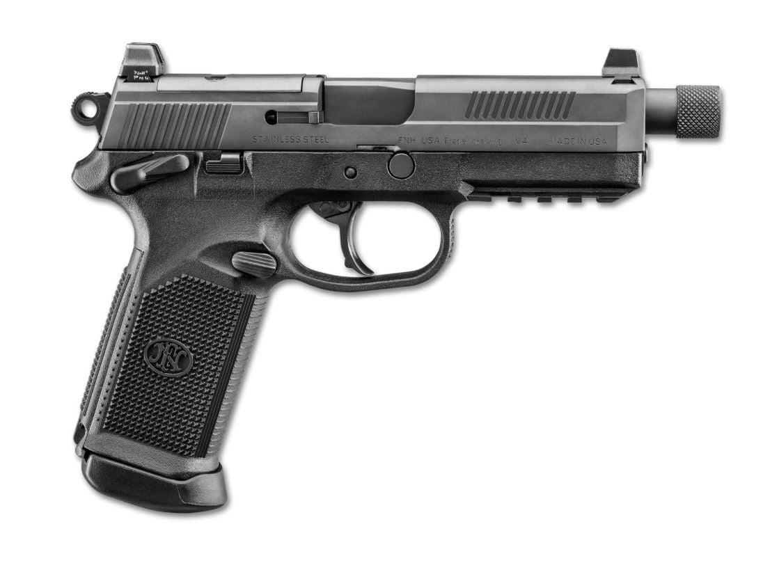 FN FNX Tactical .45 ACP Pistol, 5.30" Threaded Barrel, 10+1, Night Sights, Optics Ready