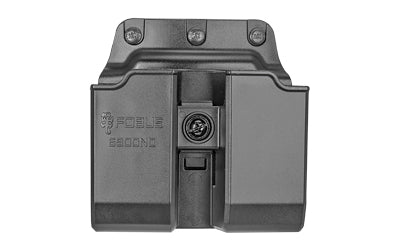 Fobus 6900NDBH Black Belt Pouch, Double Mag Carrier for Glock 9mm/40, Speed Side Cut Design
