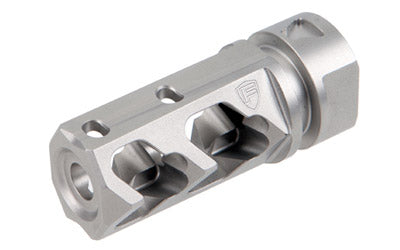 Fortis 5.56MM Stainless Steel Muzzle Brake, Bead Blasted, Control Shield Compatible, 556-MB-SS