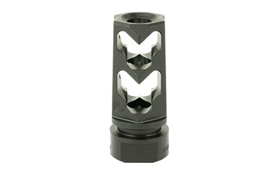 Fortis 9MM Muzzle Brake, Black, 1/2-28 TPI, Nitride Coated, 9MM-MB-BLK-28