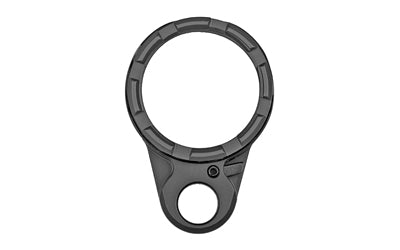 Fortis K2 Lightweight Enhanced Castle Nut & End Plate, Black Anodized Finish, LE-BLK-K2-BLK