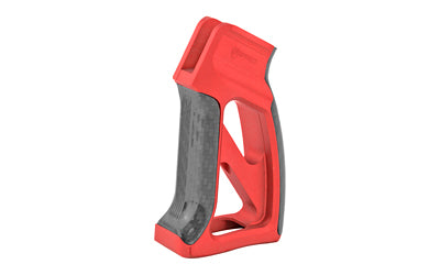 Fortis Torque AR Pistol Grip, Carbon Fiber Inserts, Anodized Red Finish