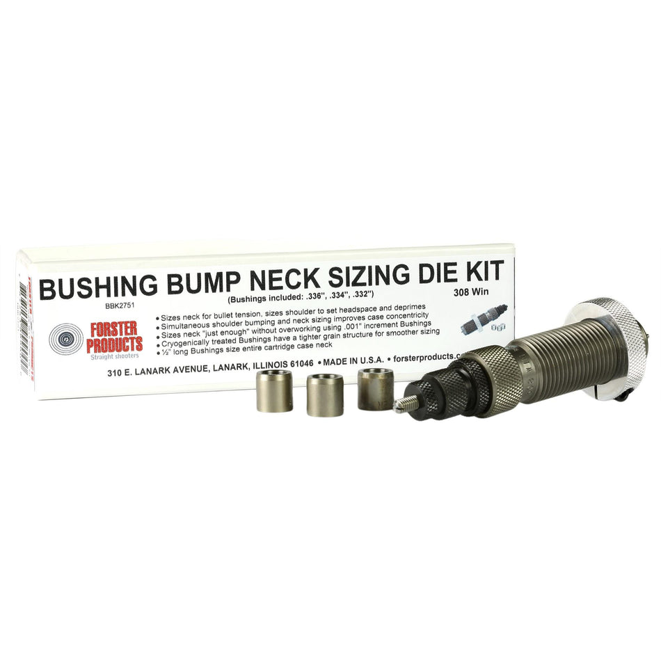 Forster 6.5x47 Lapua Neck Sizing Bushing Bump Kit