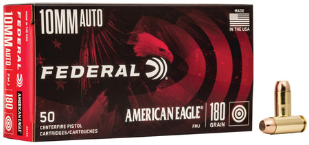 American Eagle 10mm Auto AE10A 029465096397 Full Metal Jacket FMJ 180 Grain