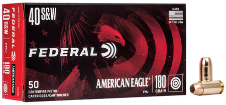 American Eagle .40 S&W AE40R1 029465092542 Full Metal Jacket FMJ 180 Grain