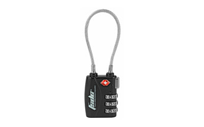 FSDC Black TSA Steel Cable Firearm Lock TSA380RCB
