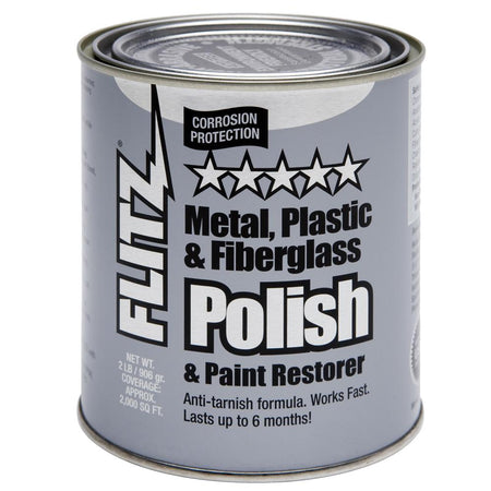 Flitz 2 lb Metal Polish Paste - Cleans Deoxidizes and Protects Metal