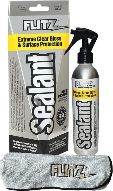 Flitz Sealant Spray Bottle 8 Ounce with Microfiber Included