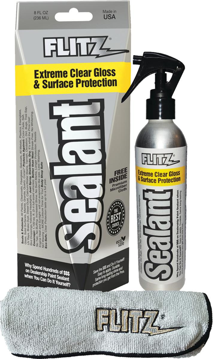 Flitz Sealant Spray Bottle 8 Ounce with Microfiber Included