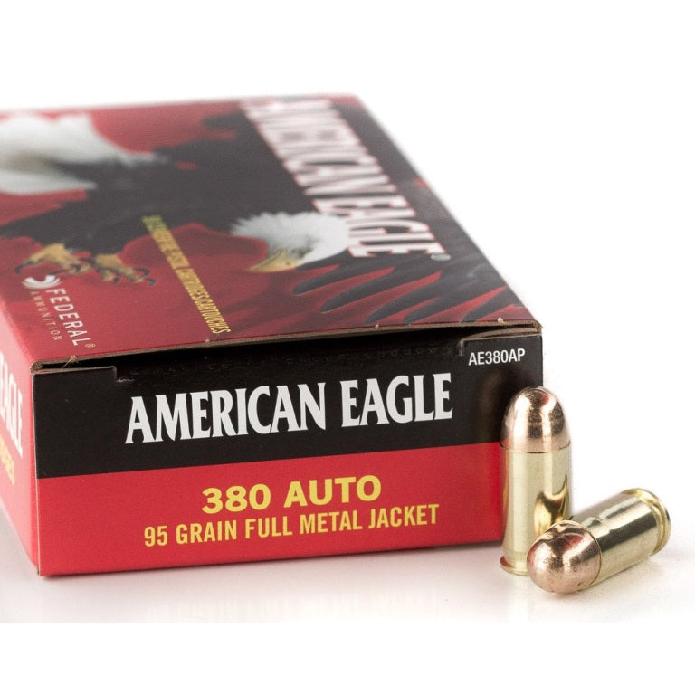 American Eagle .380 ACP/Auto AE380AP 029465088033 Full Metal Jacket FMJ 95 Grain