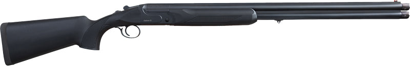Akkar 206 Clubman 12 Gauge O/U Shotgun, 3.5" Chamber, 28" Vent Rib Barrel with Ejectors, Black Synthetic