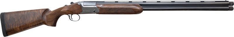 Akkar 812 Open Country 12 Gauge O/U Shotgun, 3" Chamber, 28" Vent Rib Barrel with Ejectors, Blued Walnut