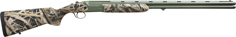 Akkar 828 Marsh 28 Gauge O/U Shotgun, 3" Chamber, 28" Vent Rib Barrel with Ejectors, Mossy Oak Bottomland
