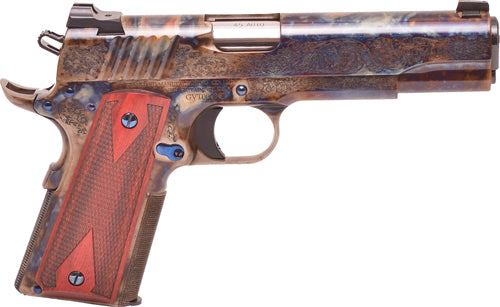 Standard Mfg 1911 .45 ACP Case Colored #1 Engraving Pistol