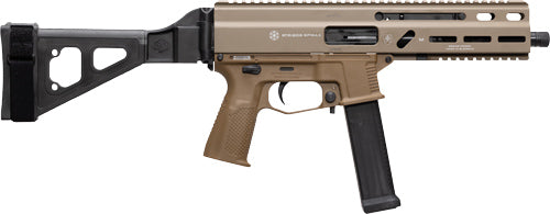 Grand Power Stribog SP10A3 10mm 8" Barrel 20-Round Pistol w/Brace FDE