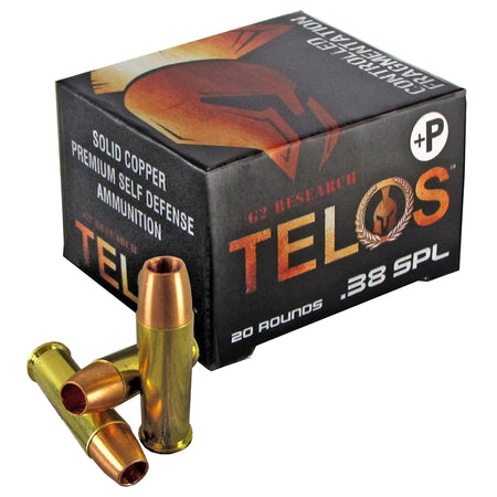 G2 Research .38 Special G00618 Telos Copper Fracturing Copper Hollow Point 105 Grain