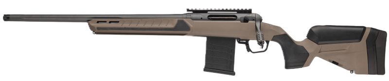 Savage 110 Core Tactical 5.56 NATO Left-Hand Bolt Action Rifle, 18" Platinum/Coyote Tan AccuFit V2