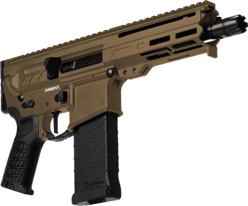 CMMG Dissent MK4 5.7x28mm Pistol, 6.5" Barrel, 32-Round, Midnight Bronze