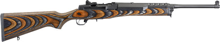 Ruger Mini-14 5.56mm Laminated Chevron Brown/Black Stock, Blued Finish