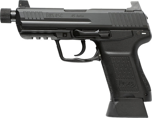 HK45 Compact Tactical V7 DAO .45 ACP Pistol, 2 10-Round Magazines, Black Finish