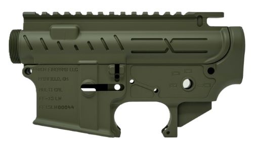 Faxon AR-15 X-Tra Lite Receiver Set - OD Green, Stripped
