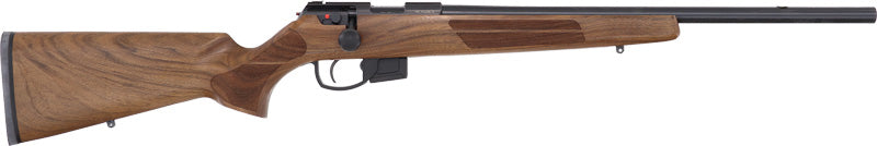 Anschutz 1761 D HB .17 HMR Rifle, 20" Blued Barrel, Walnut Classic Stock