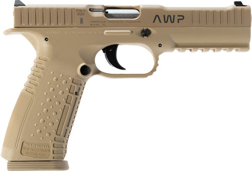 APF Strike One 9mm 5in Barrel Pistol, 3-Dot Sight, 2 17-Round Mags, Tan