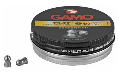 Gamo TS-22 .22 Cal Flat Nose Air Rifle Pellets, Lead, 200 Count