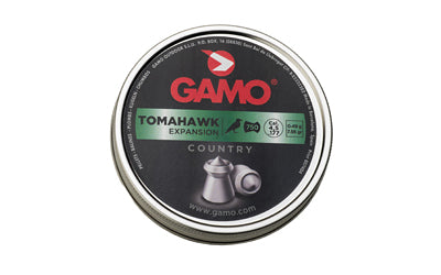 Gamo Tomahawk .22 Cal Pointed Hollow Point Air Rifle Pellets, Lead, 15.43gr, 400 Per Tin