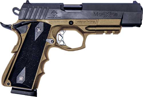 ATI FXH-45 Hybrid Pistol, .45 ACP, 5in Barrel, 8-Round Capacity, Black/FDE Moxie Finish