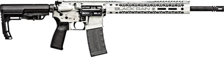 Black Rain Spec+ Fusion 300 Blackout 16in White Battleworn Rifle, 30 Round