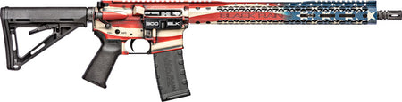 Black Rain Spec+ Patriot Rifle, .300 Blackout, 16" Barrel, American Flag Finish, 30-Round