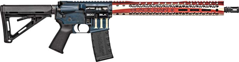 Black Rain Spec+ Patriot Rifle, .300 Blackout, 16" Barrel, Betsy Ross Flag Finish, 30-Round