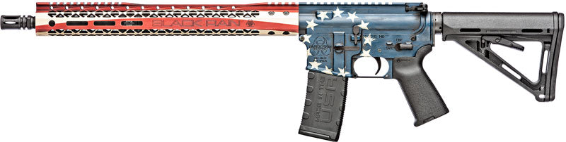 Black Rain Spec+ Patriot Rifle, 5.56mm, 16" Barrel, Betsy Ross Flag Finish, 30-Round