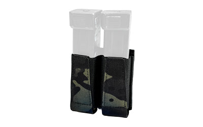 GBRS Group Collapsible Double Pistol Mag Pouch, MOLLE Compatible, MultiCam Black, GEAR-DPMP-BR-MCB