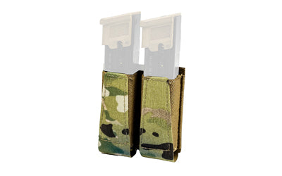 GBRS Group Collapsible Double Pistol Mag Pouch, MOLLE Compatible, MultiCam, GEAR-DPMP-BR-MC