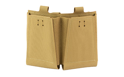 GBRS Group Collapsible Double Rifle Mag Pouch, MOLLE Compatible, Coyote Brown, GEAR-DRMP-5.56-BR-CB