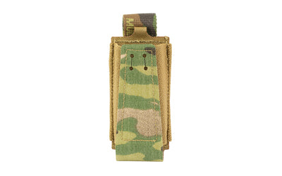 GBRS Group Single Pistol Mag Pouch MultiCam - Collapsible, MOLLE/Belt Compatible
