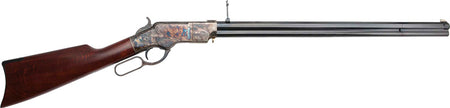 Cimarron 1860 Henry Rifle .44-40 Win, 24" Steel Frame, Blued Walnut