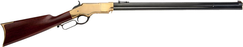 Cimarron Henry Civilian .44-40 Rifle, 24" Brass Frame, Blued, Walnut Stock
