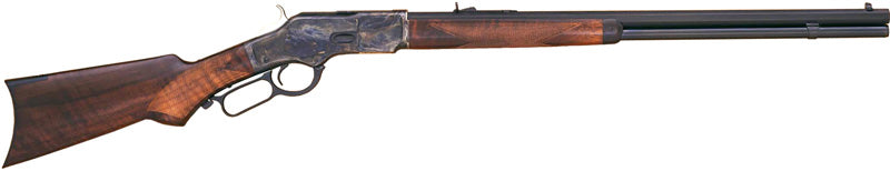 Cimarron 1873 Deluxe Rifle .357/.38, 24" Octagon, Color Case/Blued Pistol Grip Walnut