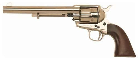 Cimarron Cavalry Scout .45 LC 7.5" Polished Nickel Walnut Revolver