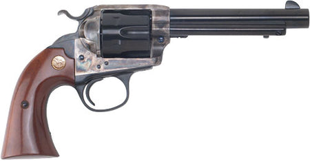 Cimarron SAA Bisley .38/.357 5.55" Case Hardened Blued Walnut Revolver